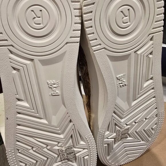 A Bathing Ape BAPE Bapesta #5 GOLD Mens Size 12 1K80191305 Shoes Sneakers NEW - Picture 12 of 16